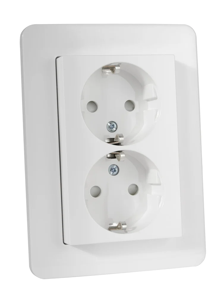 Schneider Electric Vegguttak, innfelt, jordet, 2-veis med avtakbar ramme v:8894347