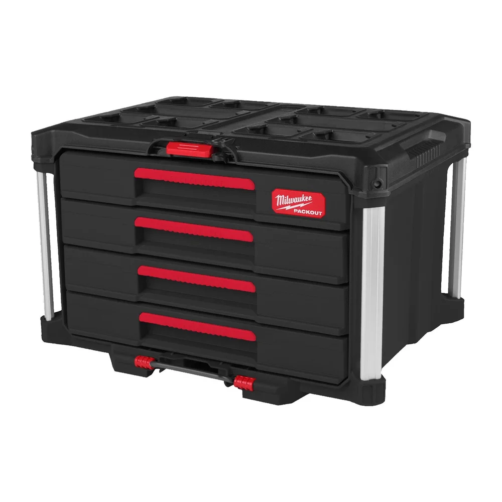 MILWAUKEE KOFFERT MED 4 SKUFFER PACKOUT v:1934597 MILWAUKEE KOFFERT MED 4 SKUFFER PACKOUT v:1934597