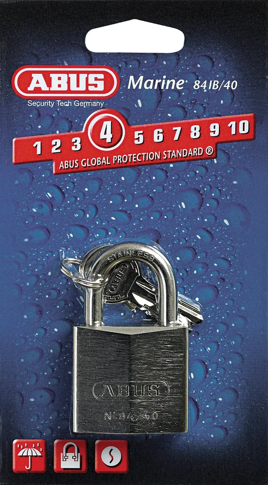 Hengelås 84ib/40 c marine abus forn.messing/bøyle rustf stål v:3443736 Hengelås 84ib/40 c marine abus forn.messing/bøyle rustf stål v:3443736