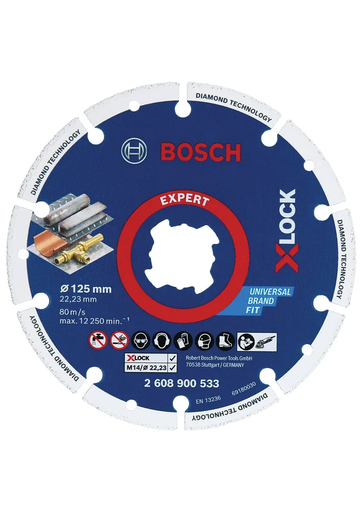 Diamantkappskive til metall X-Lock 125mm – Bosch v:9037372 Diamantkappskive til metall X-Lock 125mm – Bosch v:9037372